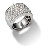 Pave Ring model "On The Beach"